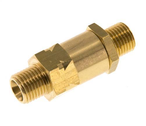 G 1/4'' Male Threaded Brass Check Valve 0.4-40 bar (5.8-580 psi)