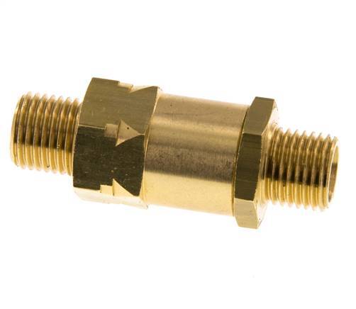 G 1/4'' Male Threaded Brass Check Valve 0.4-40 bar (5.8-580 psi)