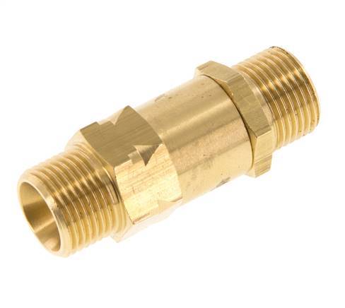 G 3/8'' Male Threaded Brass Check Valve 0.4-40 bar (5.8-580 psi)