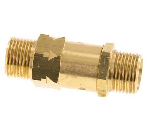 G 3/8'' Male Threaded Brass Check Valve 0.4-40 bar (5.8-580 psi)