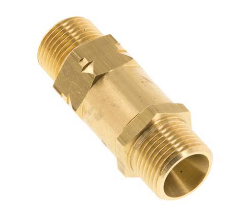 G 3/8'' Male Threaded Brass Check Valve 0.4-40 bar (5.8-580 psi)