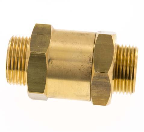G 1'' Male Threaded Brass Check Valve 0.1-40 bar (1.45-580 psi)