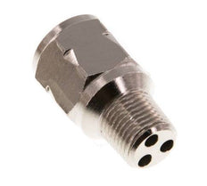 R/Rp 1/8'' M/F Mini Check Valve Nickel-Plated Brass 10 bar (145 psi) FKM With Spring