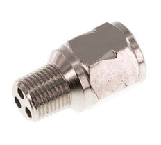 R/Rp 1/8'' M/F Mini Check Valve Nickel-Plated Brass 10 bar (145 psi) FKM With Spring