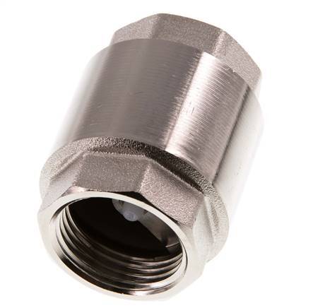 G 1'' Nickel-Plated Brass Check Valve 12 bar (174 psi)