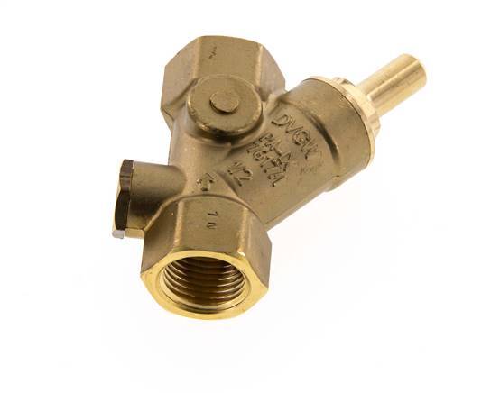 Rp 1/2'' Brass Y Check Valve Drinking Water 10 bar (145 psi) EPDM
