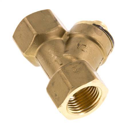 Rp 1/2'' Brass Y Check Valve 10 bar (145 psi) NBR