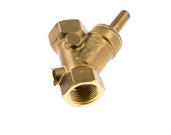 Rp 1'' Brass Y Check Valve 16 bar (232 psi) FKM
