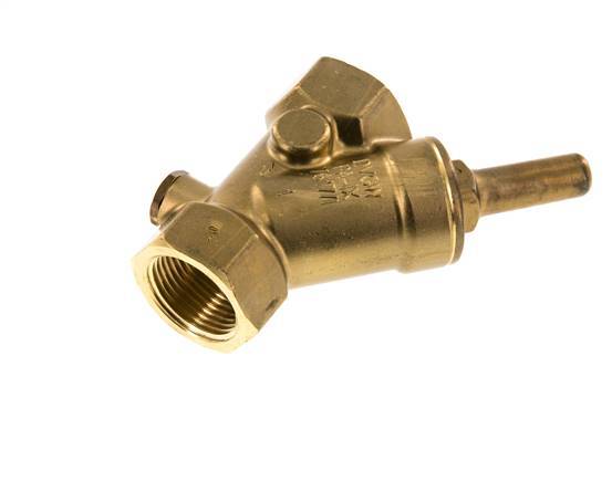 Rp 1'' Brass Y Check Valve 16 bar (232 psi) FKM