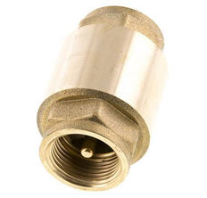 G 3/4'' Brass Check Valve For Vacuum -0.95..25 bar (-13.7..362.5 psi)