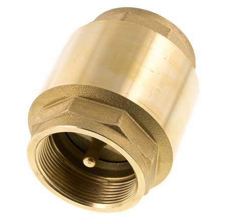 G 2'' Brass Check Valve For Vacuum -0.95..18 bar (-13.7..261 psi)