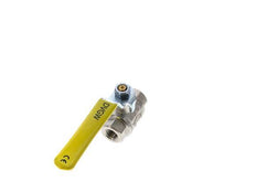 Rp 1/4 inch 2-Way Oxygen Brass Ball Valve PN 63