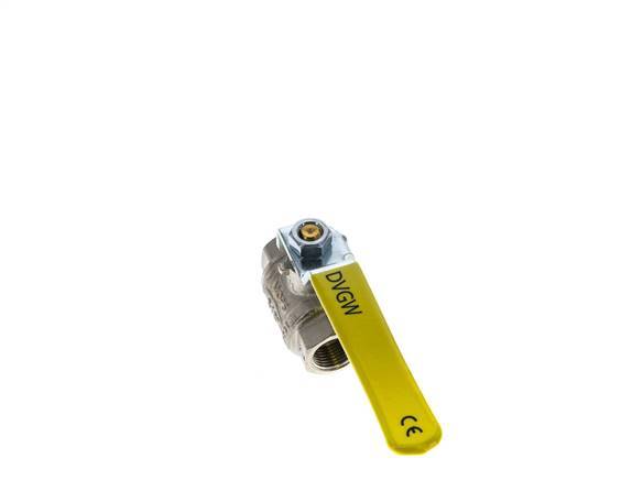 Rp 3/8 inch 2-Way Oxygen Brass Ball Valve PN 63