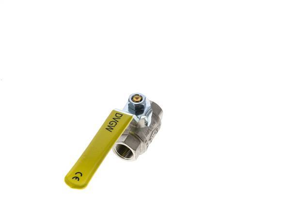 Rp 3/8 inch 2-Way Oxygen Brass Ball Valve PN 63