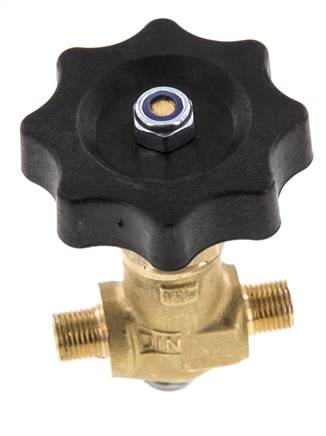 G 1/8'' Male Threaded Brass Ball Valve 40 bar with Handwheel