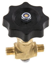 G 1/8'' Male Threaded Brass Ball Valve 40 bar with Handwheel