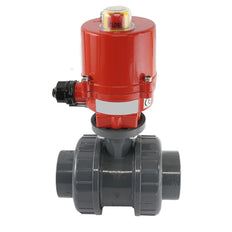 32mm 12V AC VDL 2-way PVC Electrical ball valve