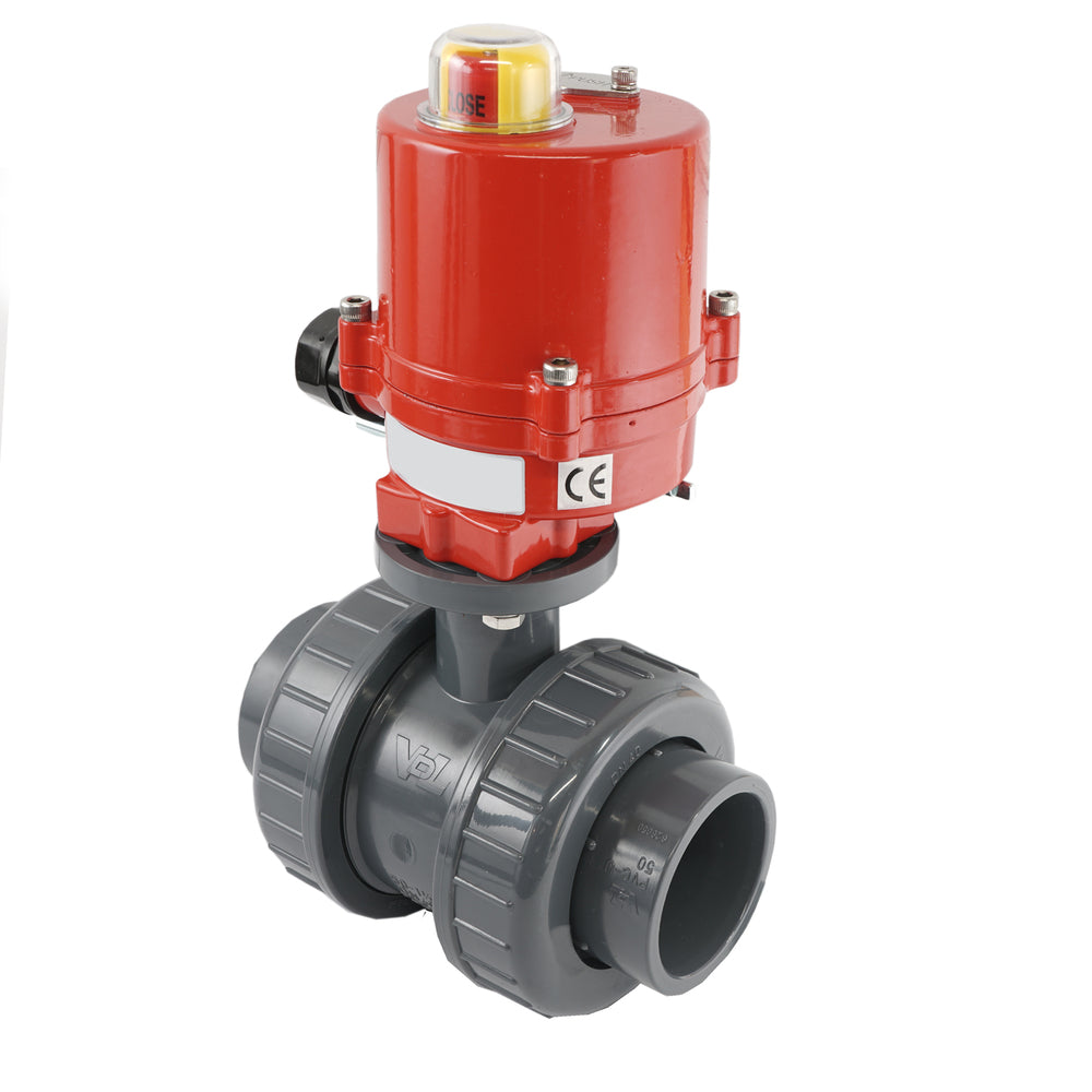32mm 120V AC VDL 2-way PVC Electrical ball valve