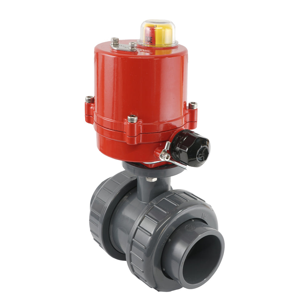 50mm 24V AC VDL 2-way PVC Electrical ball valve