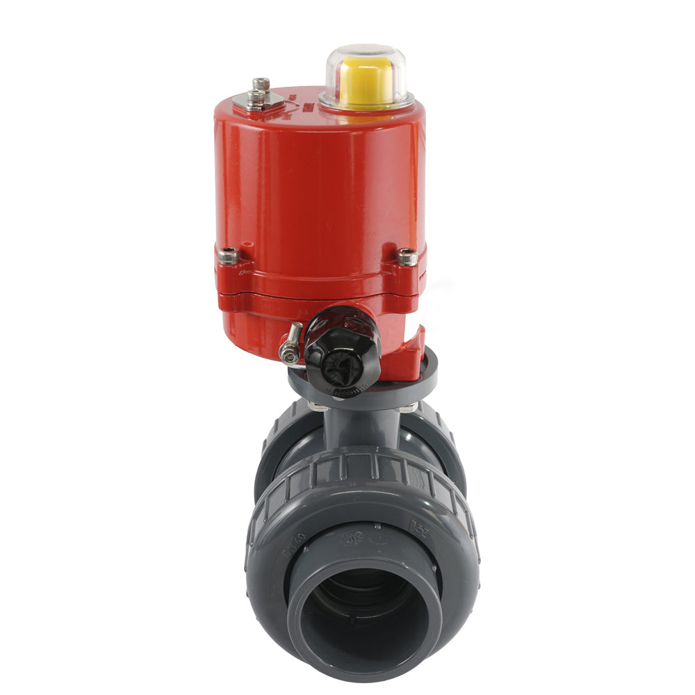 50mm 24V DC VDL 2-way PVC Electrical ball valve