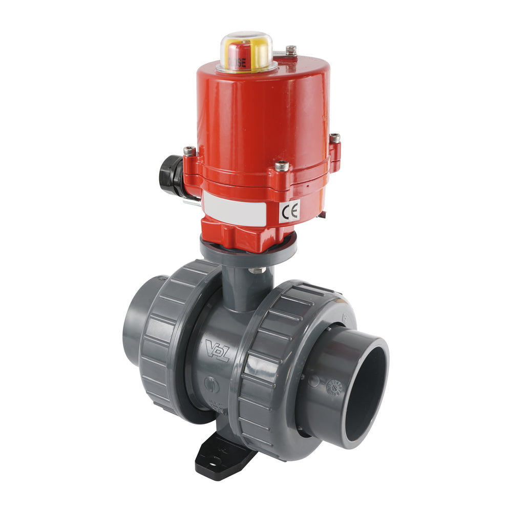 63mm 12V DC VDL 2-way PVC Electrical ball valve