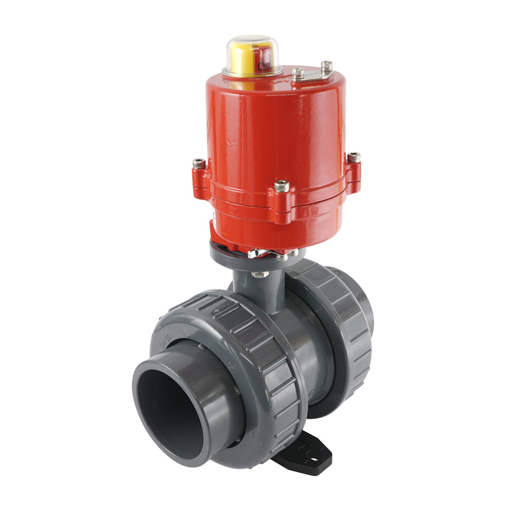 63mm 12V DC VDL 2-way PVC Electrical ball valve