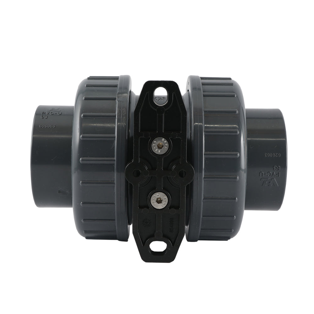 63mm 2-Way PVC Pneumatic Ball Valve Double Acting - VDL
